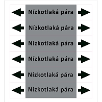 Značení potrubí ISO 20560, nízkotlaká pára